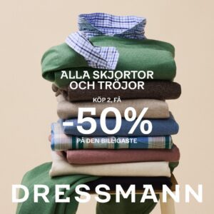 Dressmann skjortor & tröjor 50%